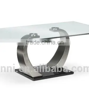 Modern Glass Top Coffee Table #3218 thumbnail-1