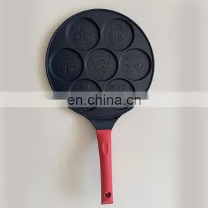 Pink Die Cast Heavy Duty Non Stick Kids Aluminum Wholesale Pie Custom Cooking Baking Dishes Pots Pans thumbnail-4