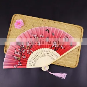 Chinese Style Foldable Bamboo Paper Folding Hand Fans thumbnail-2