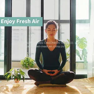 Popular DIY Magnetic Polyester Bug Fly Screen Door Anti Mosquito Screen Mesh Curtain thumbnail-3