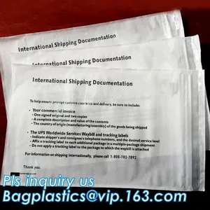 Self-Seal Security Document Packing List, UPS TNT Express Invoice Packing List Envelope, Enclosed Envelope/ Waybill Bag thumbnail-5