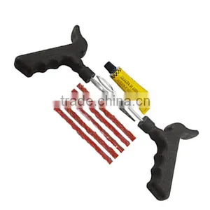 8 PC Tubeless Tire Repair Plug Kit Tire Patch Fix Tools Puncture Repair thumbnail-1