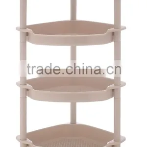 Plastic Bathroom Storage Racks/4 Layer Plastic Rack/household Plastic Items With Wheels thumbnail-1