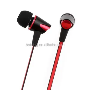 Popular Red Rohs Earbuds Special Flat Cable Earphone Mobile Headphone thumbnail-1