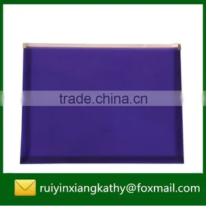 Colourful Plastic Zipper Document Bag thumbnail-1