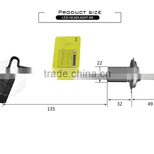 12v dc Led Light Bulb 80w h7 Auto Headlamp h4 Led Leadlight for Bus thumbnail-6