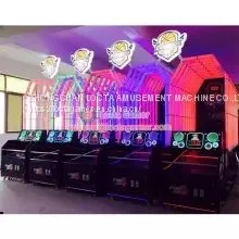 Guangdong Zhongshan Tai Le Play Children's Indoor and Outdoor Recreation Equipment Coin-operated Playground Basketball Machine Basketball Stars Colorful Cool Shooting thumbnail-5