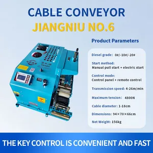 Diesel Powered Cable Conveyor - Heavy Duty Portable Wire Feeding Machine for Overhead & Underground Power Cable Installation | Made in China thumbnail-3