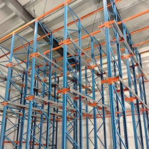 Customized Powder Coated Steel Drive in Warehouse Storage Rack thumbnail-1