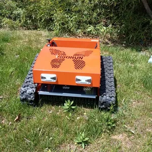 Hybrid Industrial Rubber Track 800Mm Rechargeable Battery Wheeled Remote Control Lawn Mower thumbnail-2