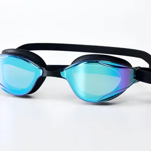 Training Medium Swim Goggle With Large Lens Adults Anti-Fog Uv Protected Waterproof Mirror Coating High Definition Lens thumbnail-2