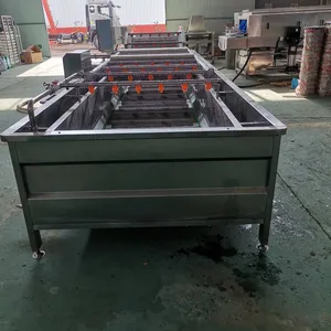 Fully Automatic Large-scale Stainless Steel Bubble Cleaning Machine for Fruits and Vegetables, a Device for Bubble Cleaning, Mud and Impurity Removal thumbnail-2