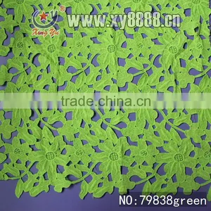 2014 Allover Embroidery Guipure Fabric Factory Lace thumbnail-3