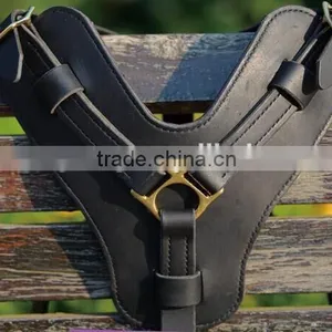 Italy Imports Large and Medium Fat Leather Dog Harness thumbnail-4