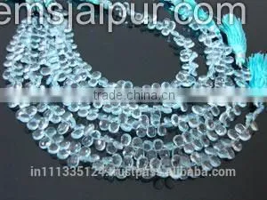 Wholesale Sky Blue Topaz Faceted Pear Beads thumbnail-1