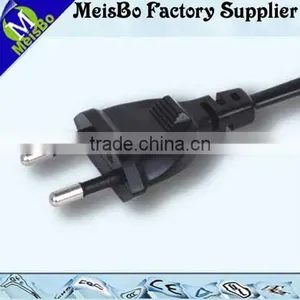 2 Pins Euro 2.5A 250V Male Female ac Power Plug thumbnail-1
