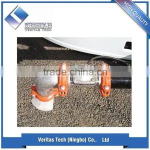 3inch Polished/painted/machined Three-way Air Operated Inline Diaphragm Valve thumbnail-5