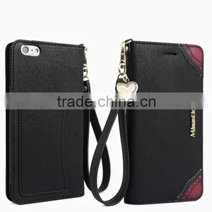 Premium PU Book Style Flip Cover Case With Card Slots for IPhone 6 thumbnail-2