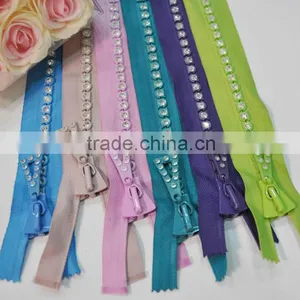 NO 8 Rhinestone/diamond/crystal Zipper thumbnail-6
