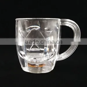 13oz LED Pumpkin Cup With LED Flashing Inductive Light on Bottom for Bar thumbnail-1