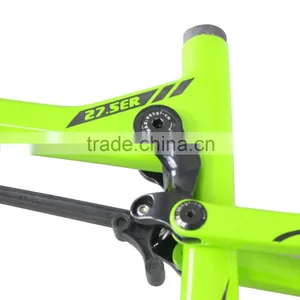 27.5er Full Suspension MTB Frame AC650B Carbon Bicycle Frame 27.5 Carbon Bike AC156 Green Painting thumbnail-3