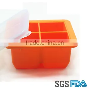 Four Cavity Custom Silicone Ice Tray/Food Storage Box/Cake Baking Mold thumbnail-2