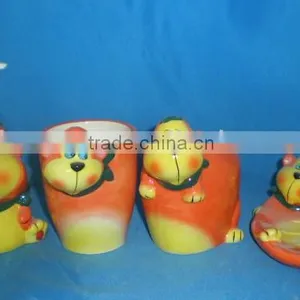 Monkey Ceramic Soap Set Baby Bath Set thumbnail-1