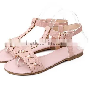 Brand New Leather Flat Sandals for Men Fashion Flat Summer Sandals 2014 for Women With High Quality XT-DA0758 thumbnail-2