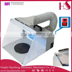 HS-E420DCLK New LED Airbrush Spray Booth for Model Painting thumbnail-1
