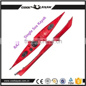 New k1 Racing Sea Kayak Sit in Kayak With Rudder Fishing Kayak From Cool Kayak for Sailing Boat thumbnail-2