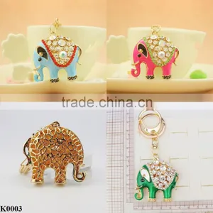 Letest Design Elephant Logo Alloy Keychain K0003 thumbnail-2