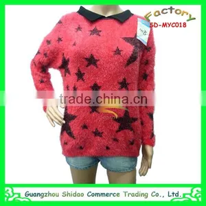 Fashion Woman Custom Wool New Style Embroidery Top Sweater thumbnail-4