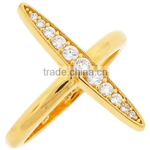 Wholesale Beautiful Sterling Silver Cubic Zirconia Elongated Ring thumbnail-2