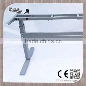 OEM Excellent Hand Crank Height Adjustable Glass Coffee Table thumbnail-1