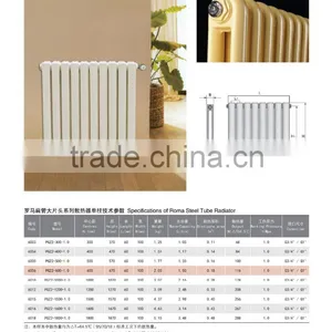 Roman Steel Hot Water Oval Pole Radiators for Home thumbnail-1