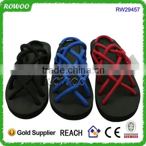 2017 Lovely Summer New Design Flat Heel Lace Up Lady Sandals thumbnail-2