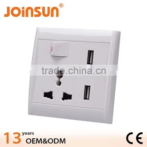 Hot Sales With 2 Usb Port 13A Wall USB Socket thumbnail-2