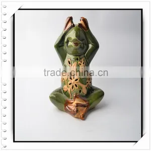 Ceramic Frog Candle Holder With Hoodwink thumbnail-1