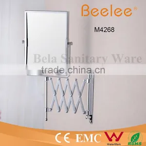 Rectangle Brass Chromed Foldable Wall Mirror thumbnail-2
