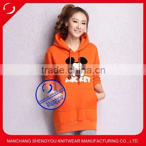 Custom Cheap Fleece Plain Fancy Hoodies for Women thumbnail-1