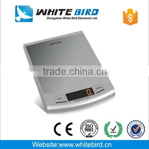 Stainless Steel Kitchen Food Scales Household Scale Touch-key Digital Kitchen Scale 5kg*1g thumbnail-2
