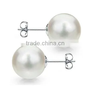 925 Silver Cultured Pearl Earrings Stud thumbnail-1