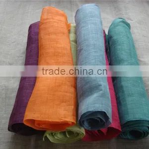 100% Ramie Twisting Yarn Dyeing Fabric thumbnail-3