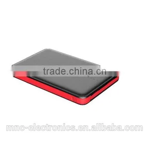 Full Color Logo Printing Premium Black and White Color Leather Power Bank Charger With Full Color Logo Printing thumbnail-3