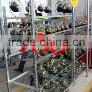 Decorative Flower Trolley, Danish Cart Flower Cart, Greenhouse Trolley Cart Display Flower Cart thumbnail-1
