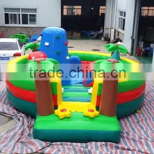 Forest Style Inflatable Outdoor Kid Party Event Bouncer Casle With Climbing Tower thumbnail-1