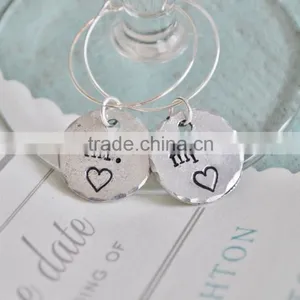 Wedding Wine Glass Charms thumbnail-1