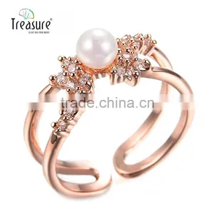 Gold Plated Jewelry Diamond Jewelry 925 Silver Zircon Ring Hot Jewelry Designer thumbnail-1