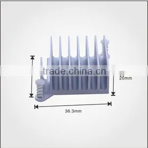 Silver Anodizing Samll Aluminum Profile Heatsink With Cutting Process thumbnail-3
