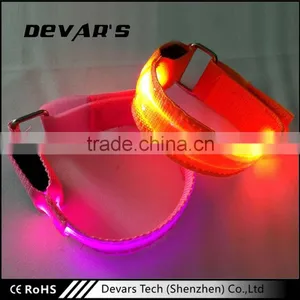 China Factory Stock Sale Led Fitness Led Nylonarmband Flashing Safety Light thumbnail-1